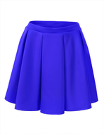 clearance solid blue skirt